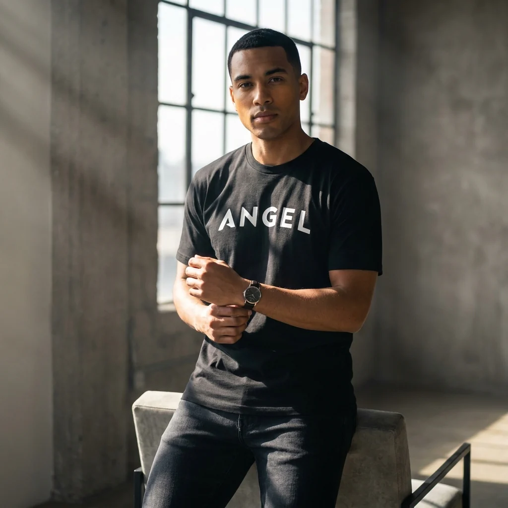 Angel Logo T-Shirt - Image 3