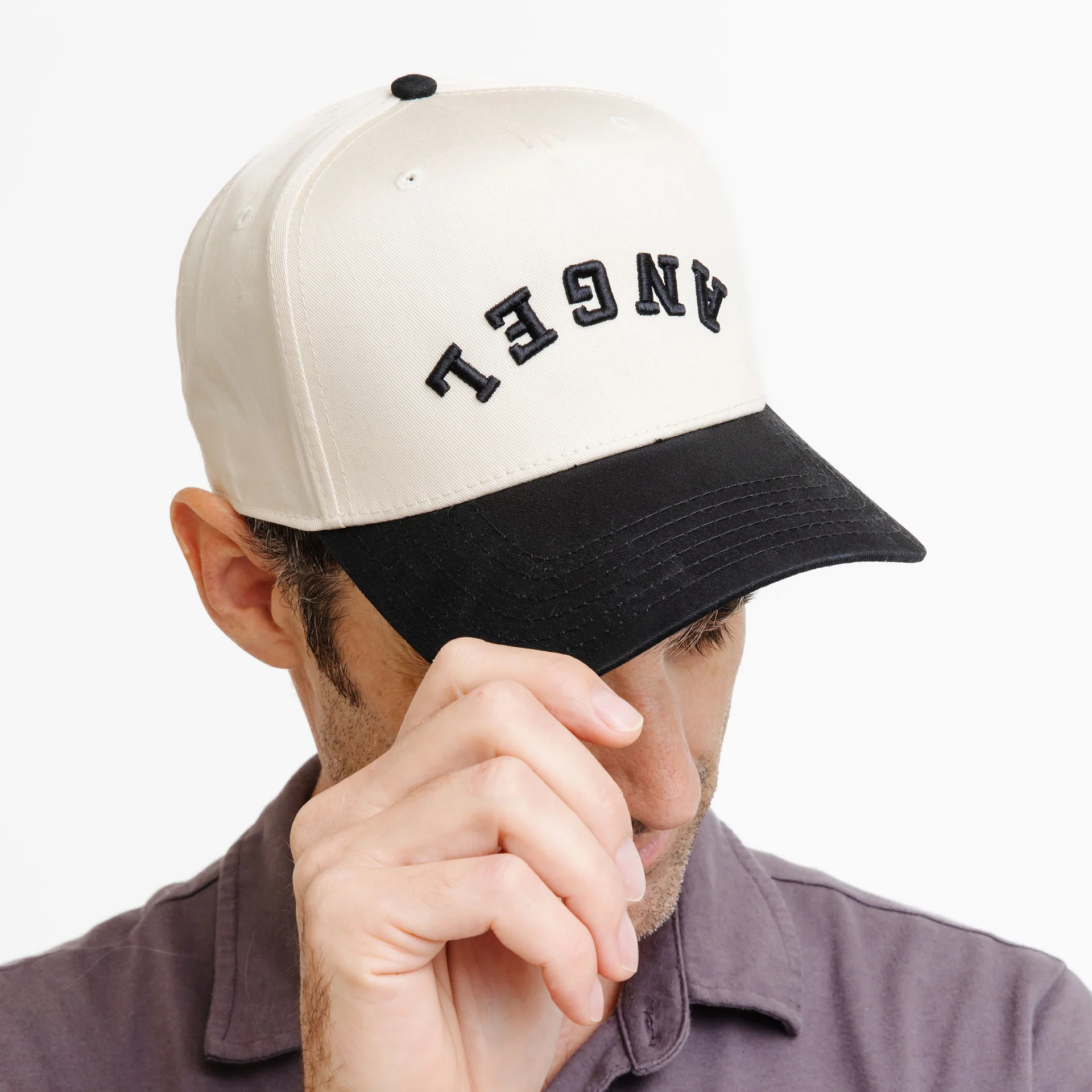 Angel Upside Down Snapback Hat - Image 2
