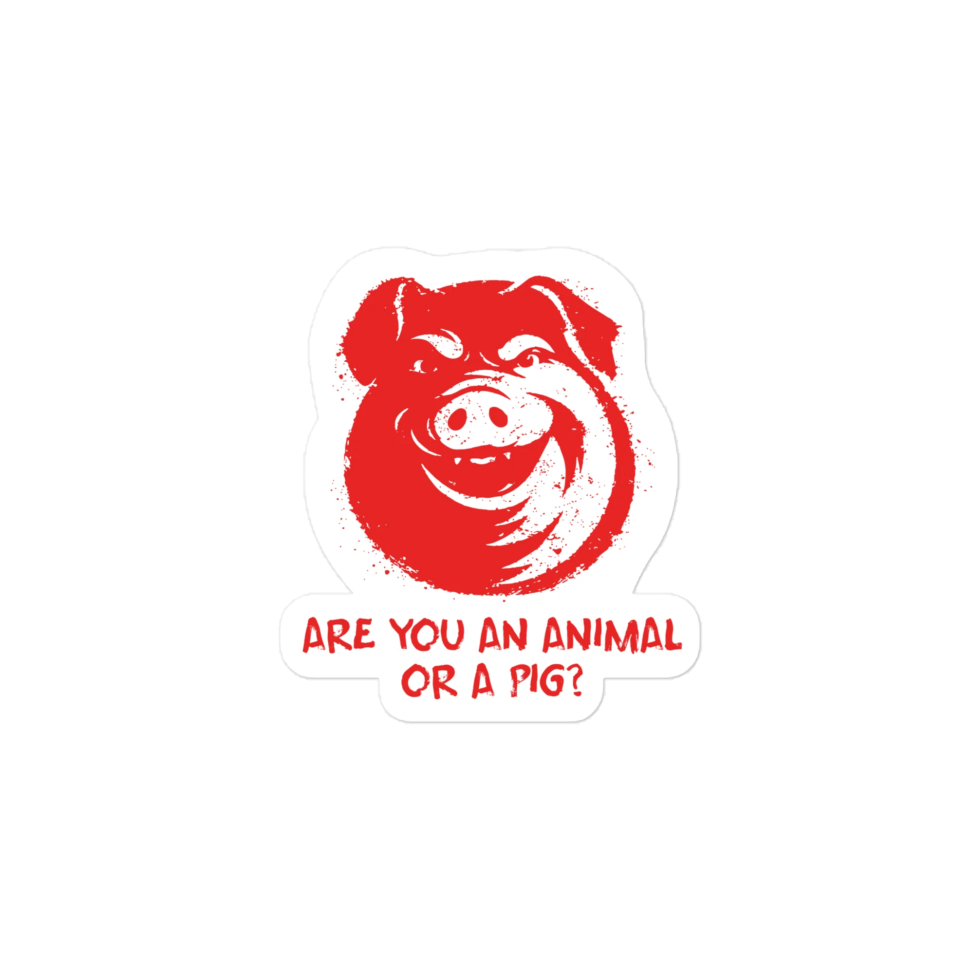 Animal Farm - Animal vs. Pig Sticker