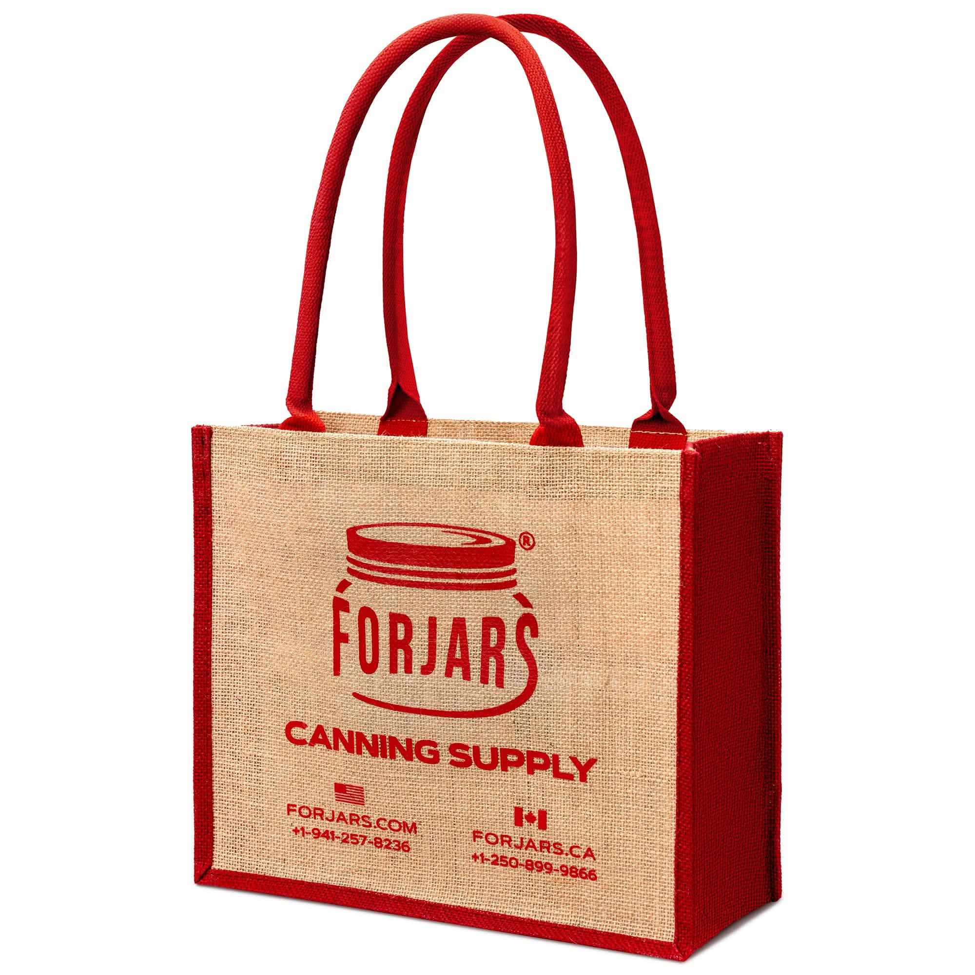 Forjars®  Reusable Burlap Tote Bags - Image 2