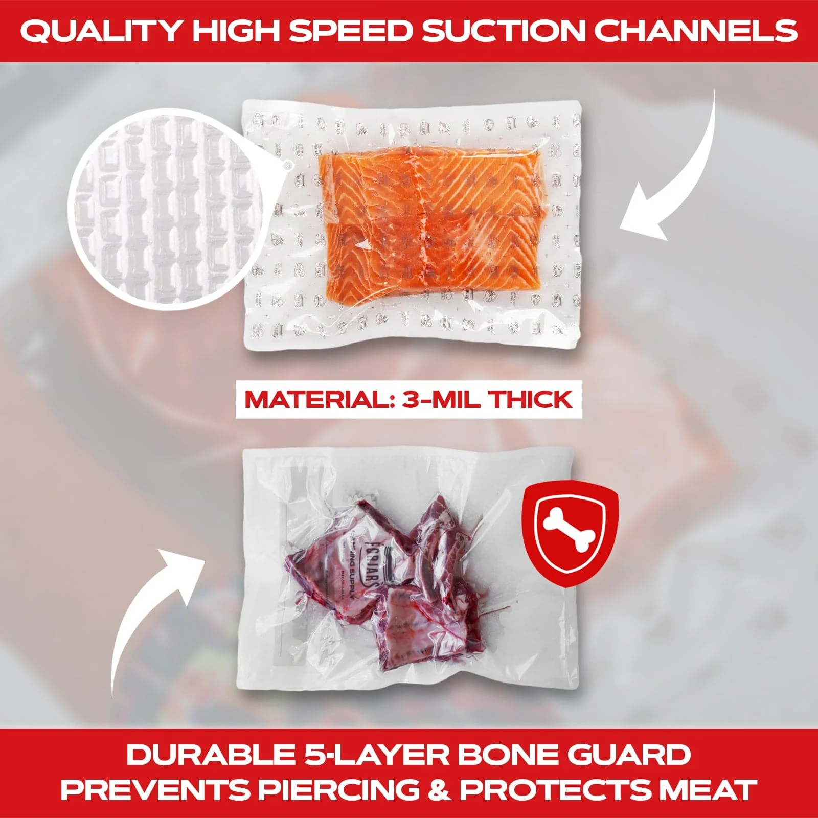 Forjars®  Vacuum Sealer Roll ( 11-inch) - Image 4
