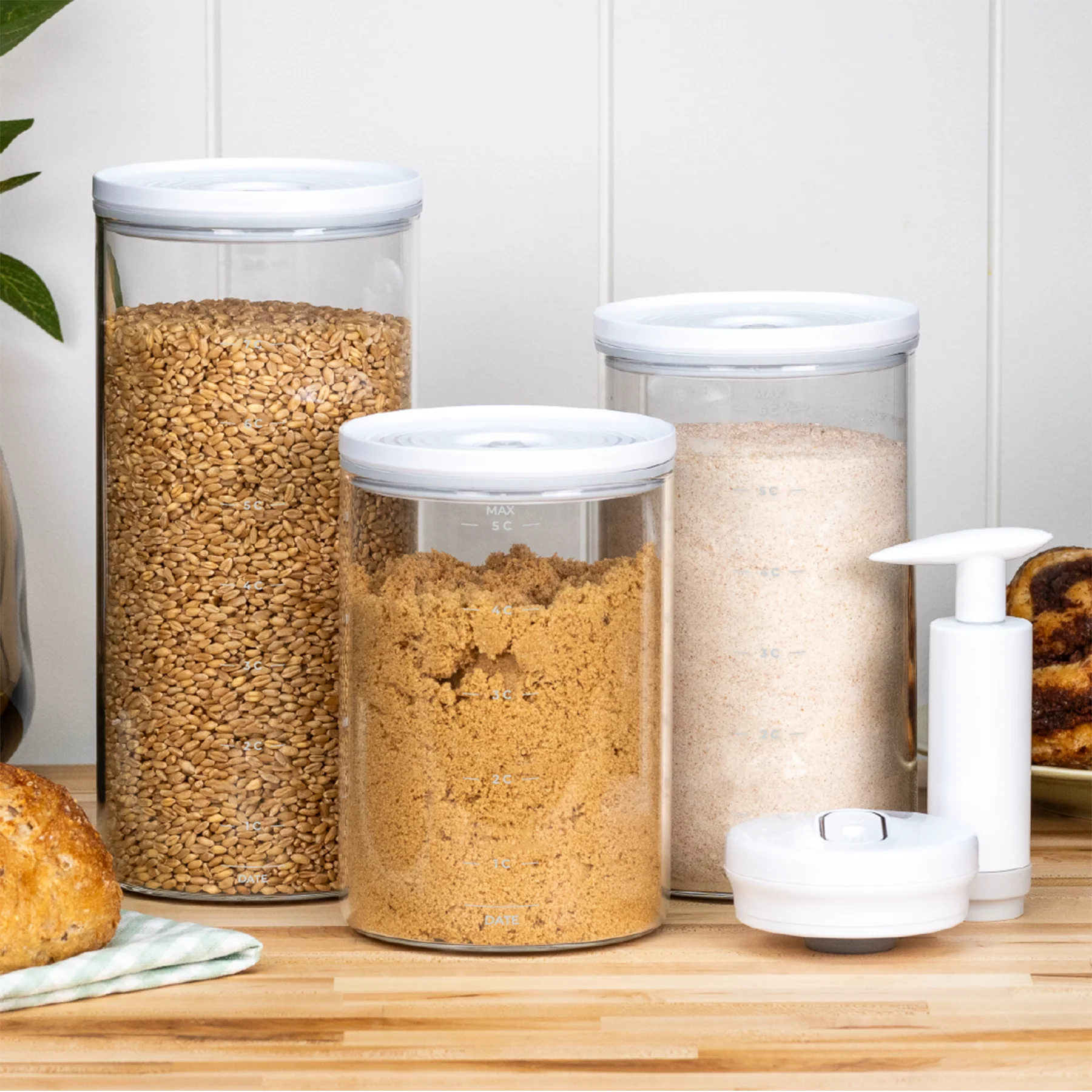 Glass Vacuum Seal Containers - Set of 3 - Image 2