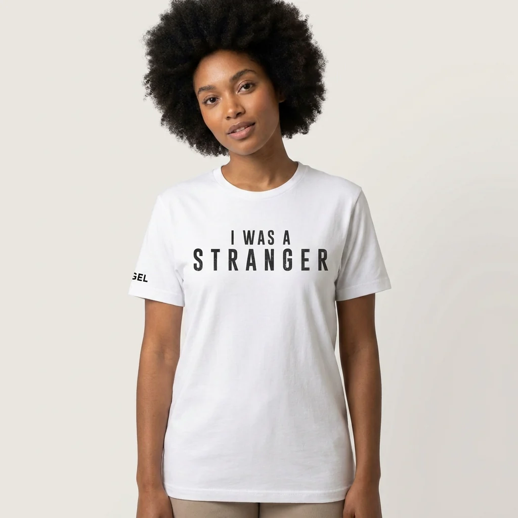 I Was A Stranger Logo T-Shirt - Image 2