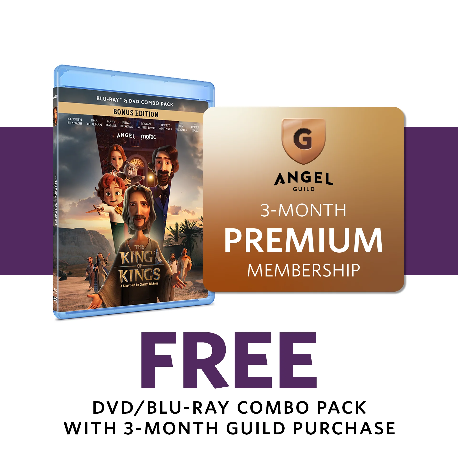 King of Kings FREE DVD with 3 Months Angel Guild Premium Bundle