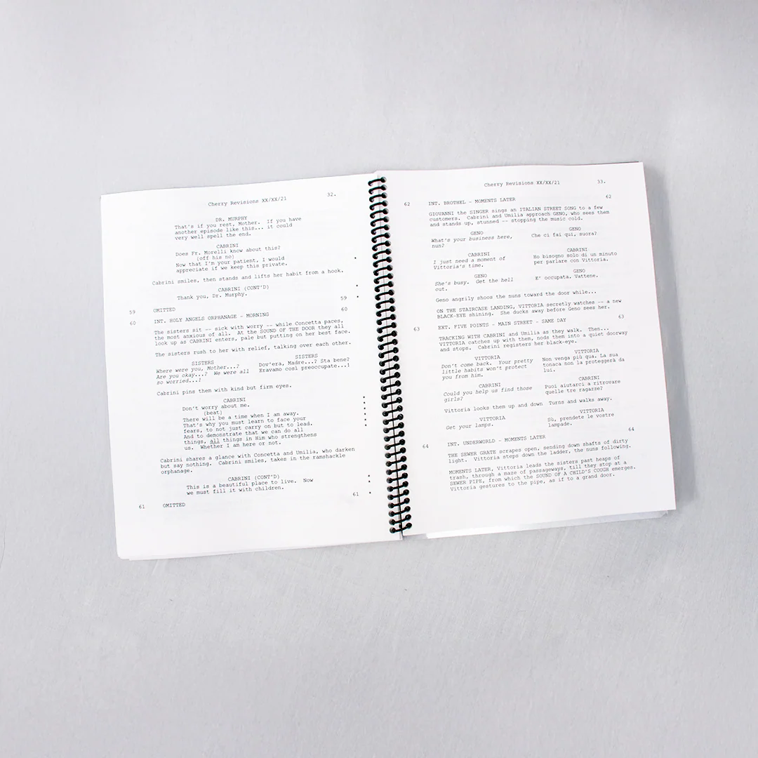 Rod Barr Signed Cabrini Movie Script - Image 2