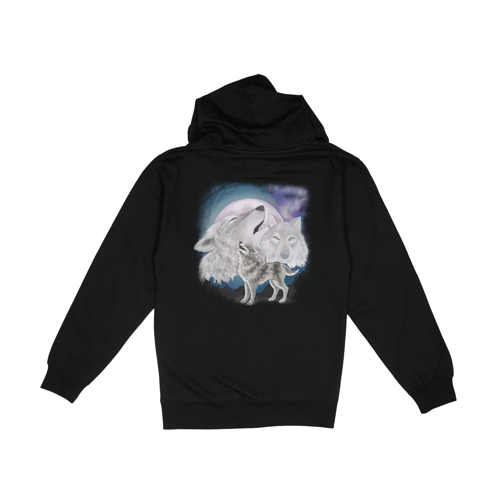 SKETCH Full Zip Wolf Hoodie