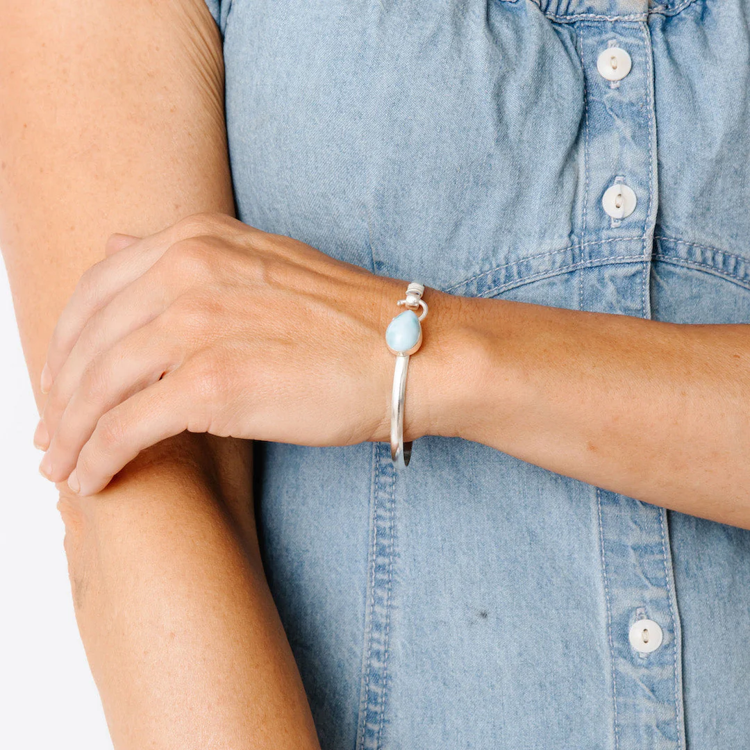 Sound of Freedom Larimar Stone Bracelet - Image 10