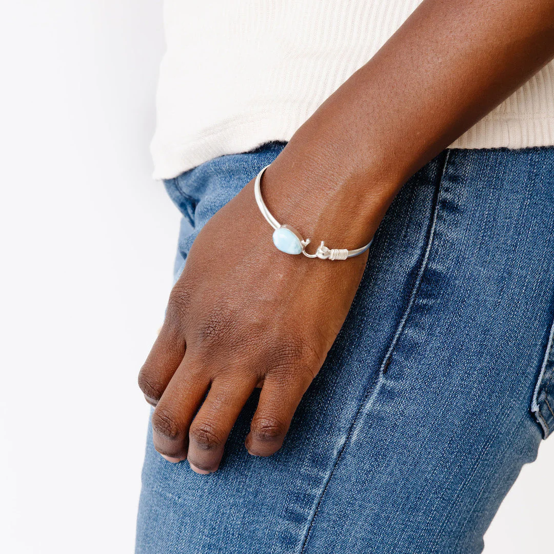 Sound of Freedom Larimar Stone Bracelet - Image 3