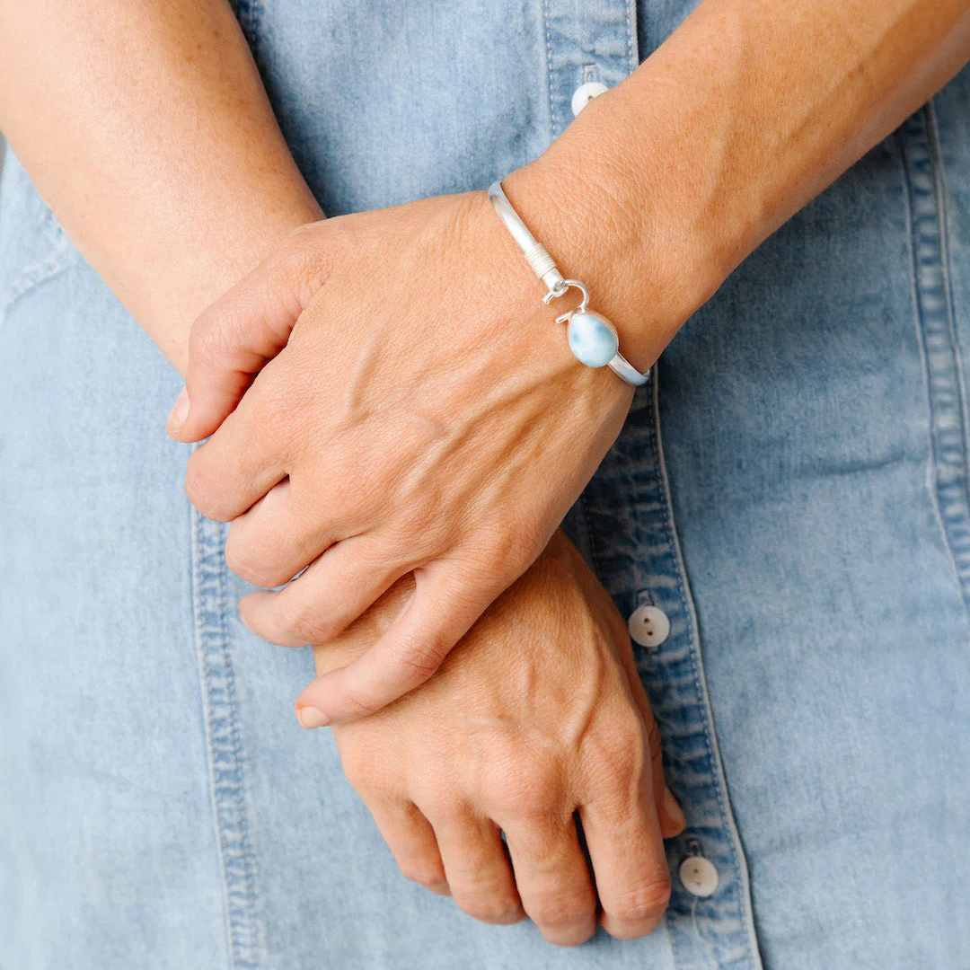 Sound of Freedom Larimar Stone Bracelet - Image 5