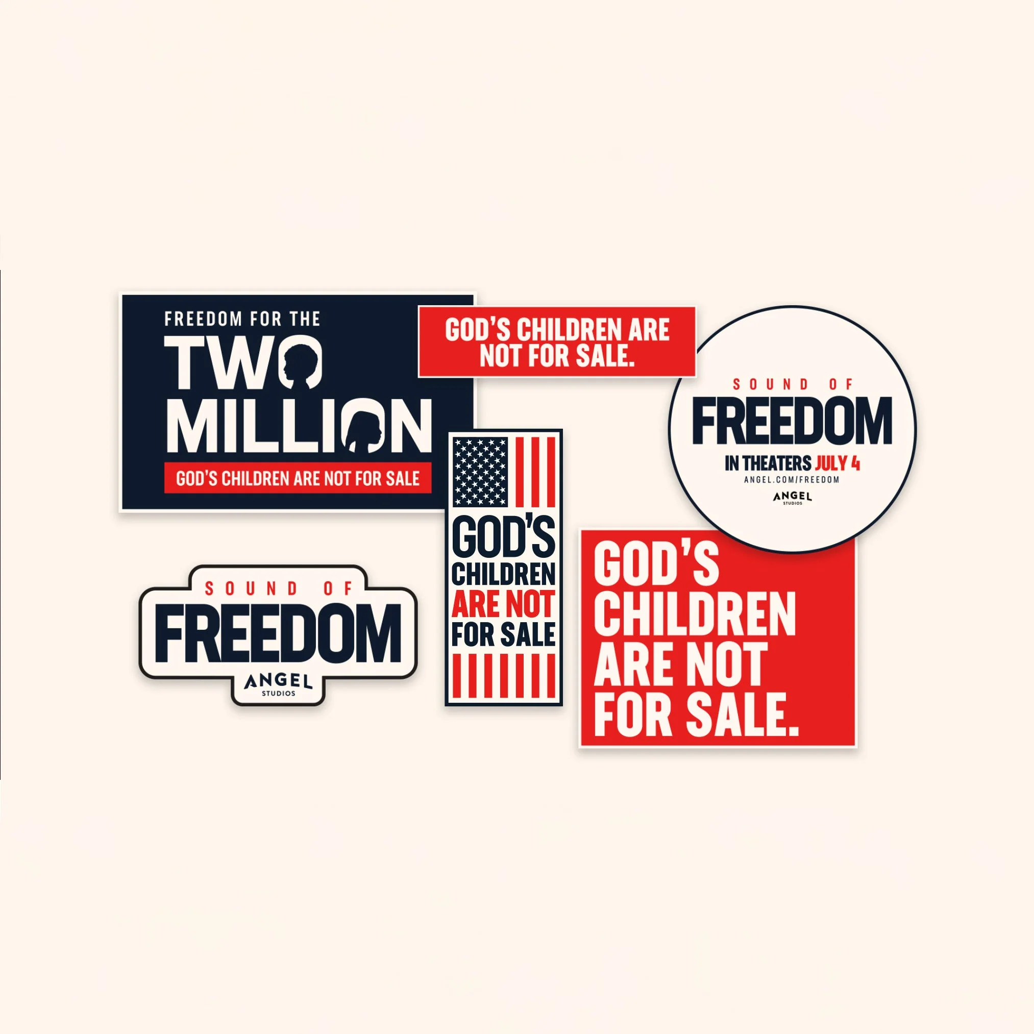 Sound of Freedom Sticker Set - Image 2