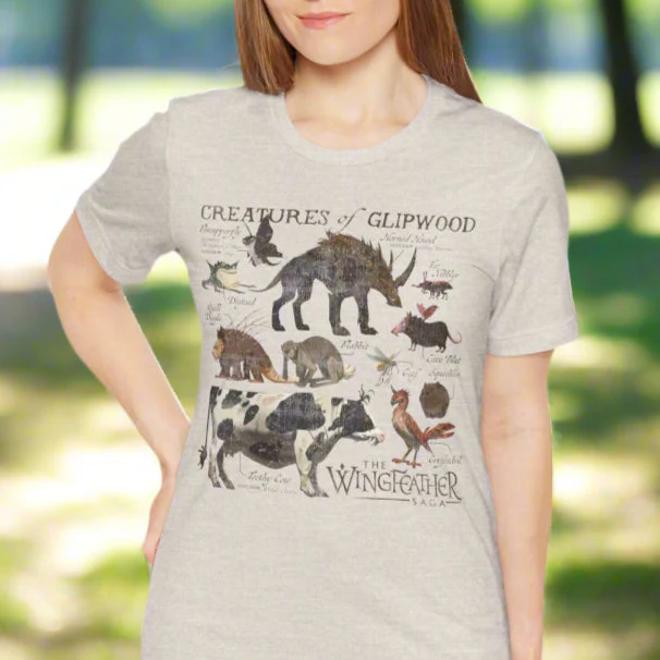 The Wingfeather Saga Creatures of Glipwood T-Shirt - Image 3
