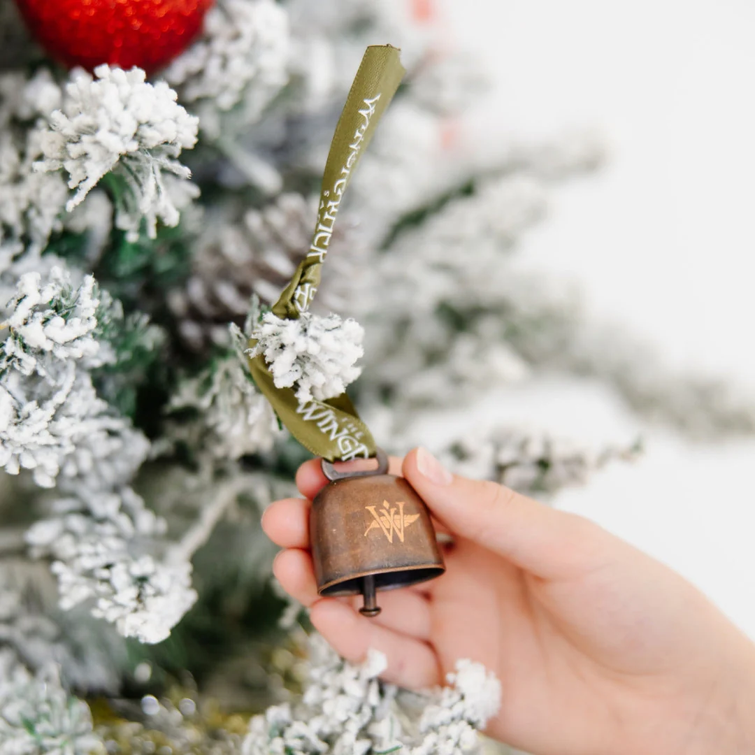 Toothy Cow Bell Christmas Ornament