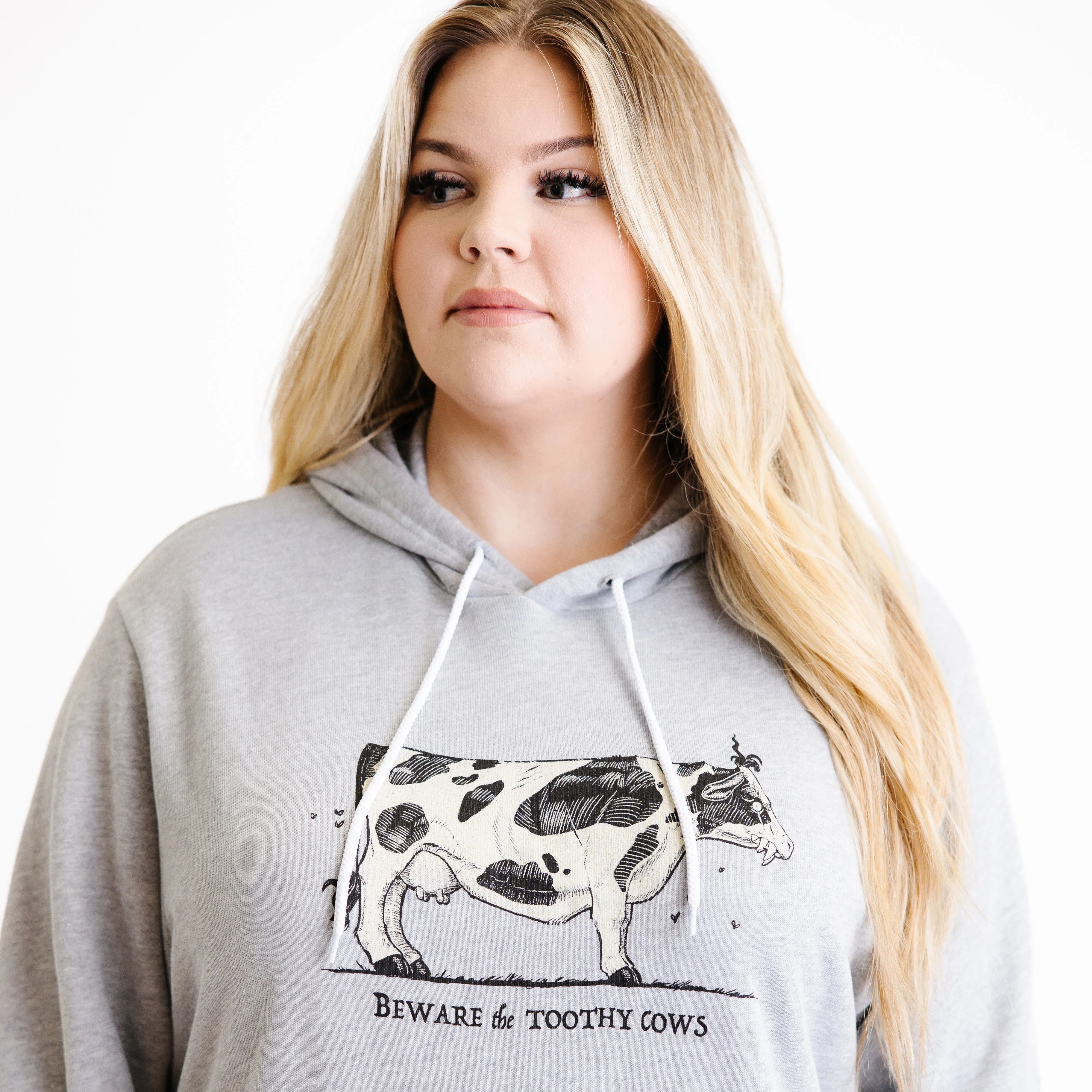 Toothy Cow Hoodie - Image 3