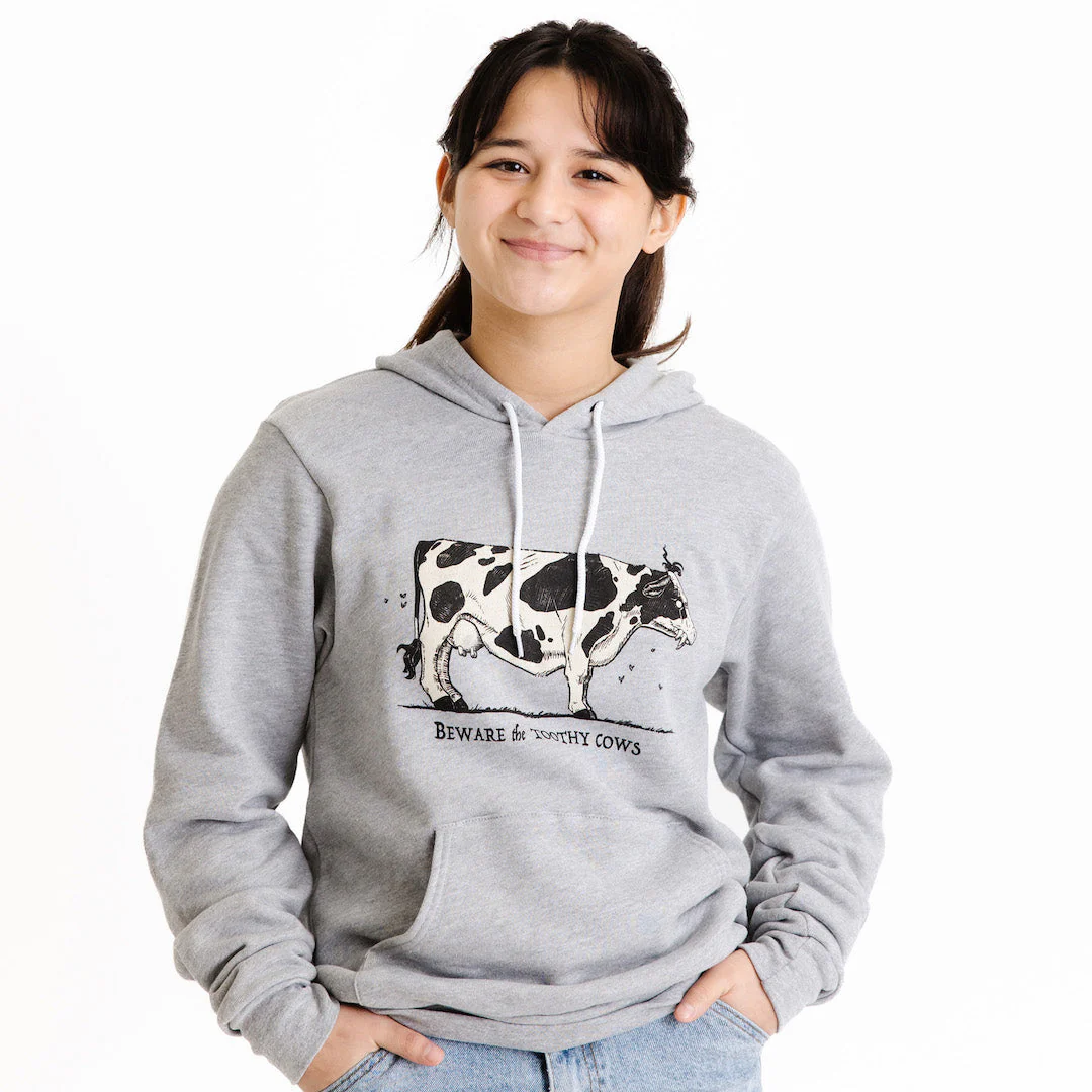 Toothy Cow Hoodie - Image 5