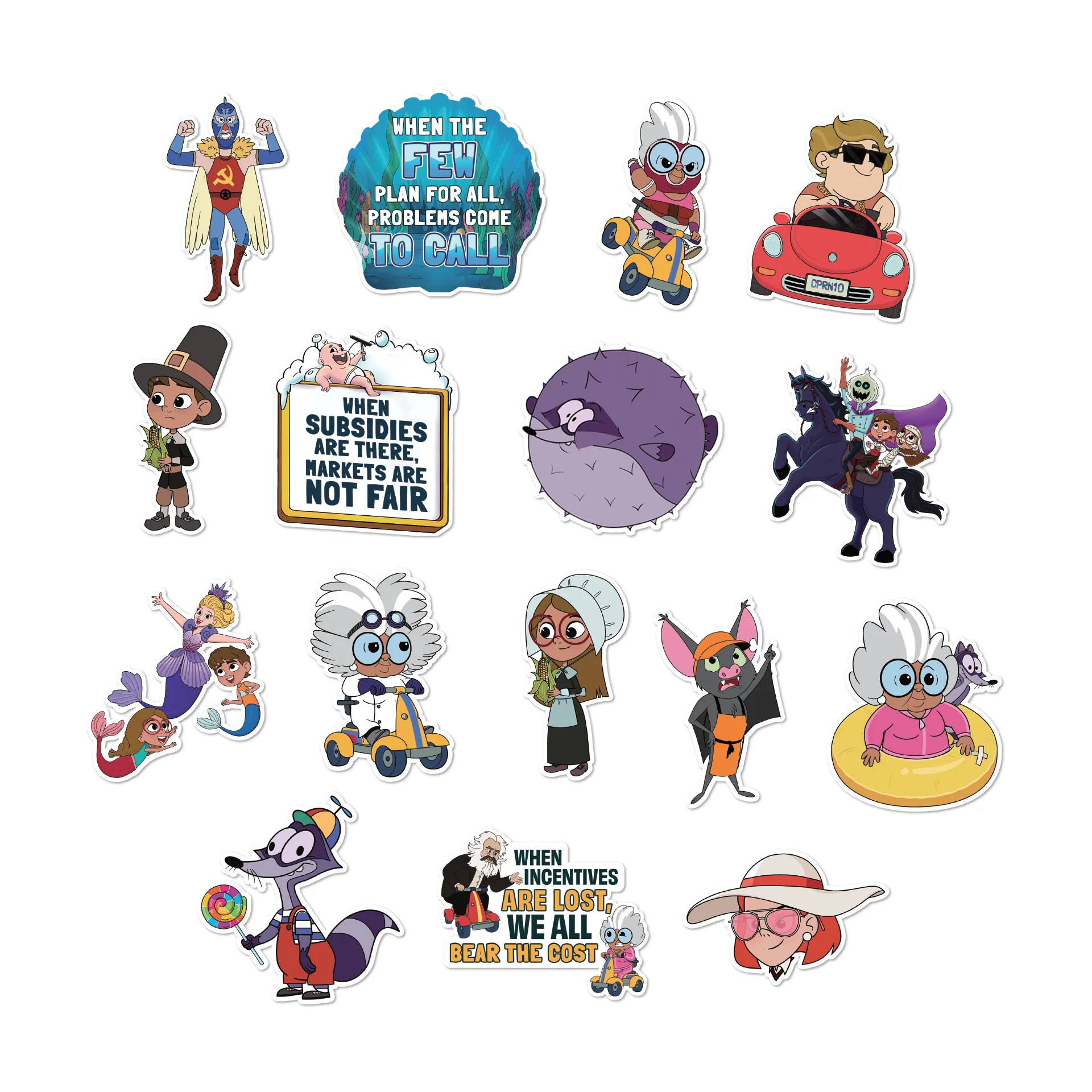 Tuttle Twins Stickers Season Two, Episode 7-9