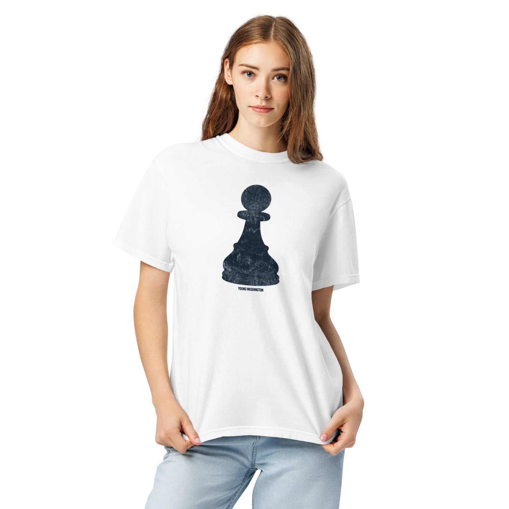 Young Washington - Pawn vs. King T-Shirt - Image 2