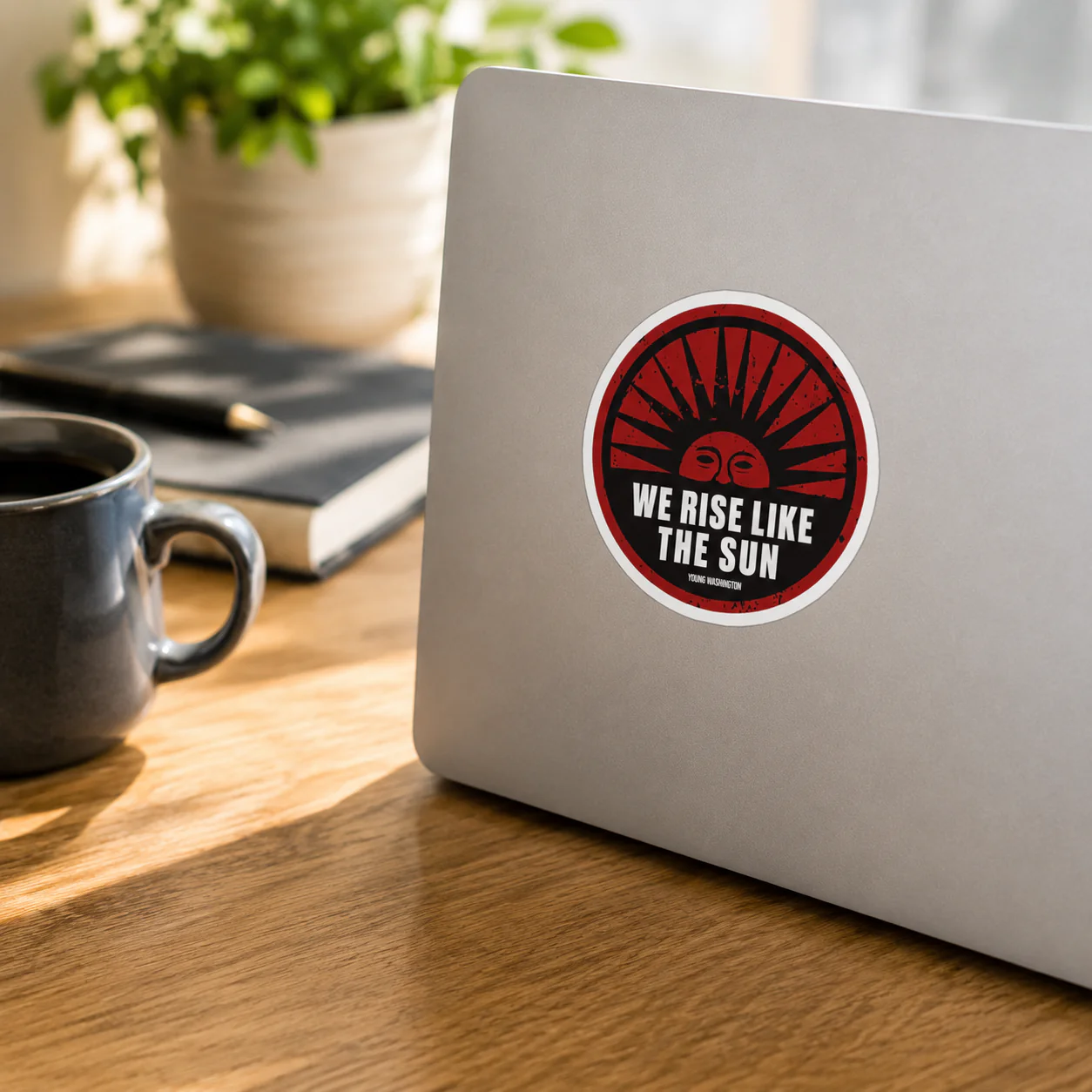 Young Washington - Rise Like the Sun Sticker - Image 3