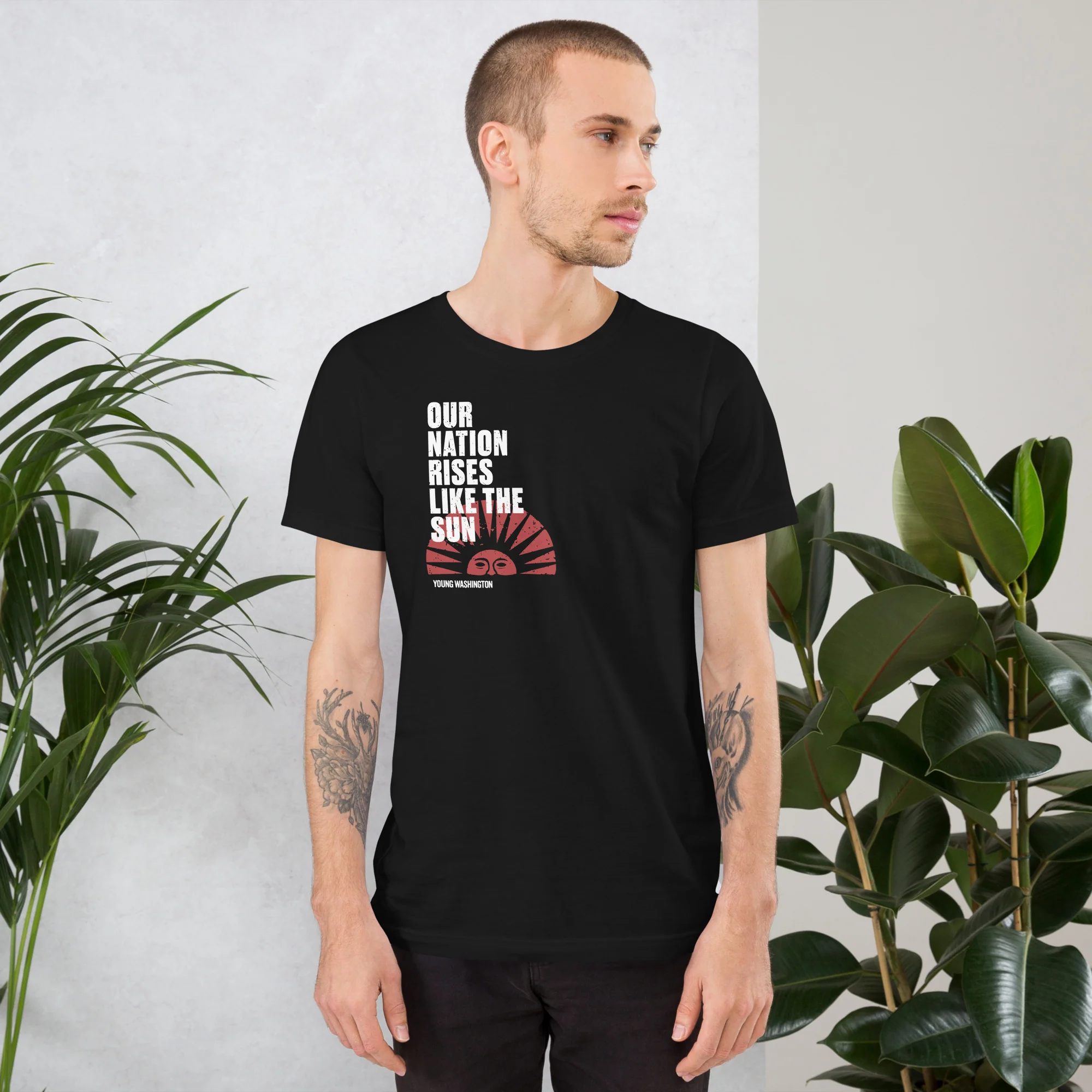 Young Washington - Rise Like the Sun T-Shirt - Image 2